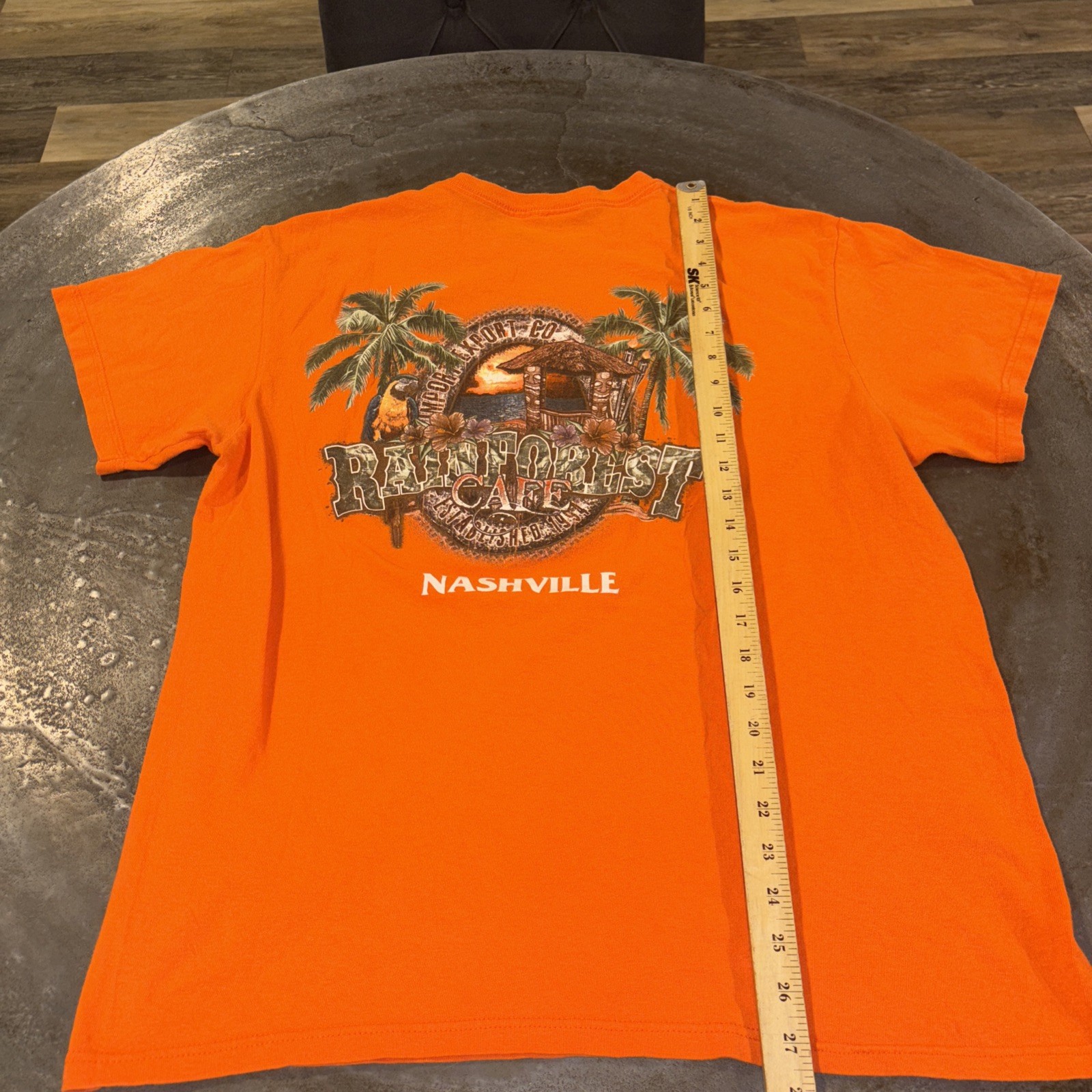Rainforest Cafe Shirt Mens Large Orange Nashville Souvenir Graphic Tee gallery