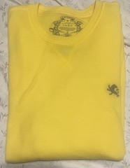 Express Design Studio Thermal Waffle Pullover Long Sleeve Shirt Mens sz M Yellow