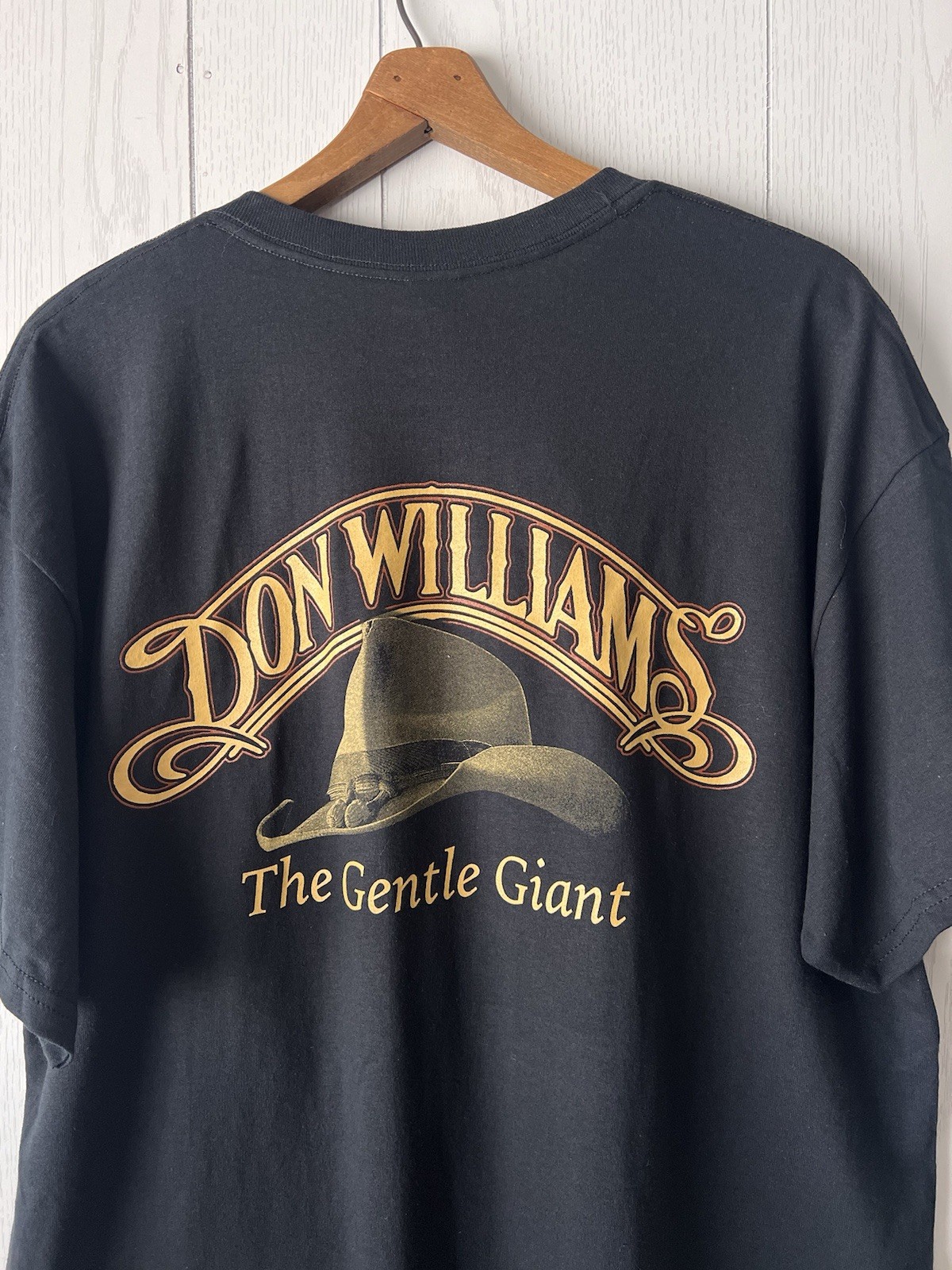DON WILLIAMS The Gentle Giant Double Sided XL Crewneck T-Shirt Country Music gallery