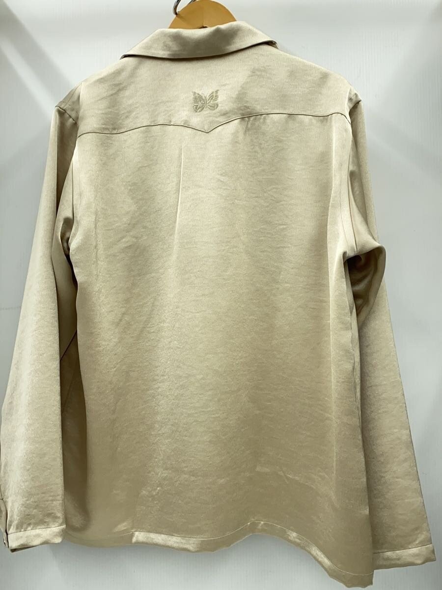 Needles Long Sleeve Shirt L Polyester BEG Solid 0T200 gallery