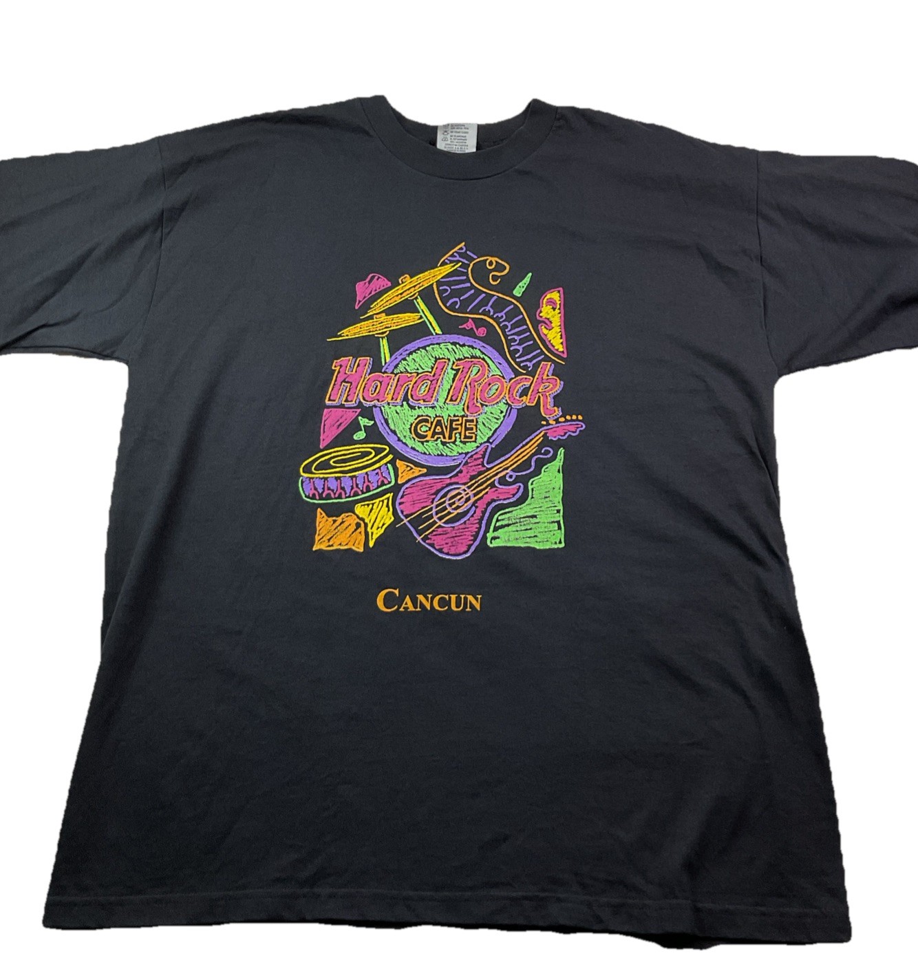 Vintage Hard Rock Cafe T-Shirt Men Sz XL Cancun Mexico Graphic Music Tee 90s gallery