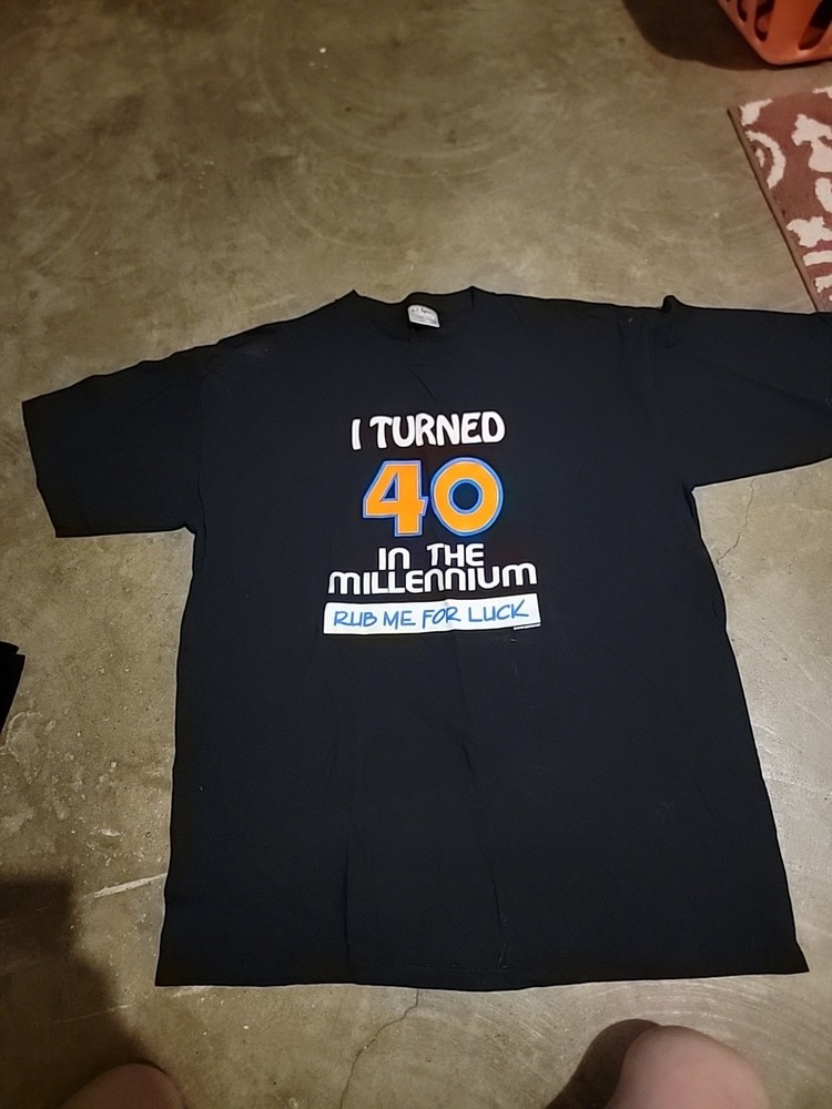 VTG 1997 Mark Chutick I Turned 40 In The Millennium Shirt Single Stitch XL