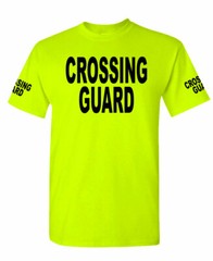 Crossing Guard safety worker high visibility Tee Work T shirt