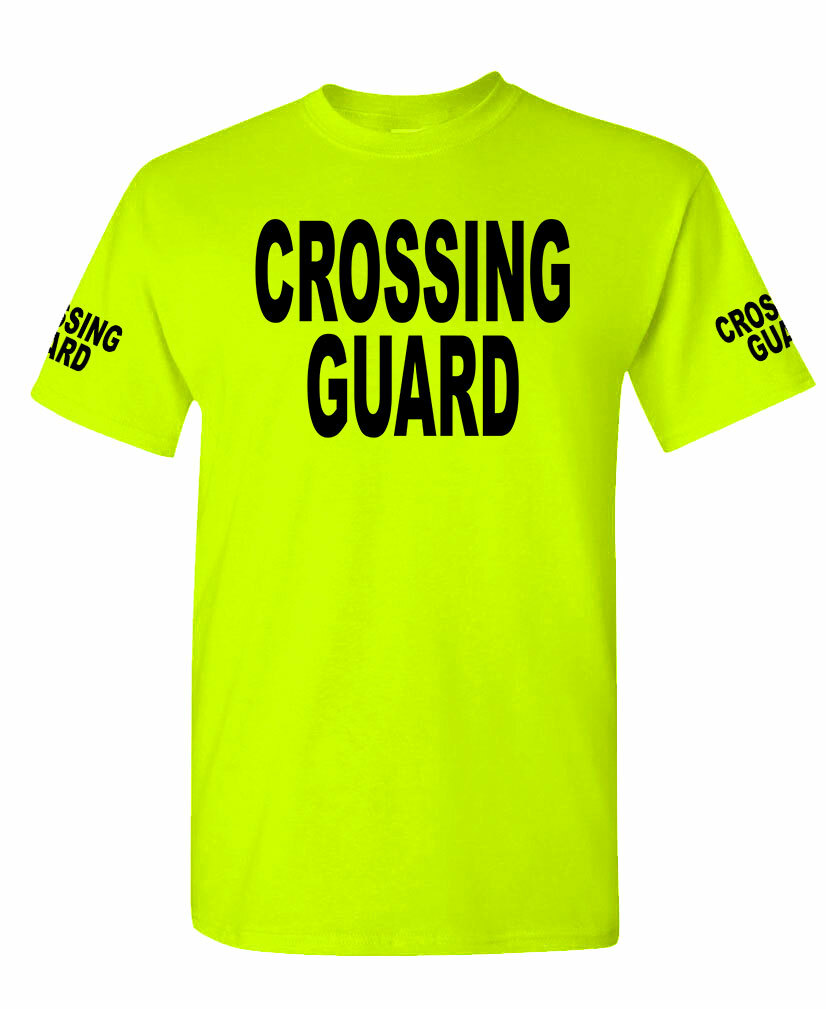 Crossing Guard safety worker high visibility Tee Work T shirt