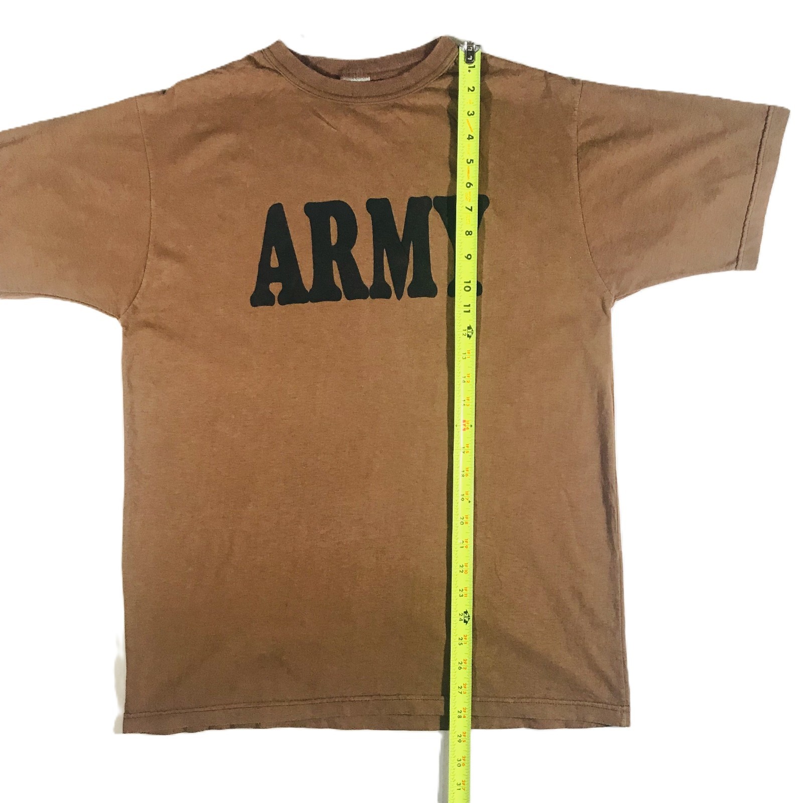 DSCP by BVD Brown 100% Combed Cotton US Army Military T-Shirt Men's Size XL gallery