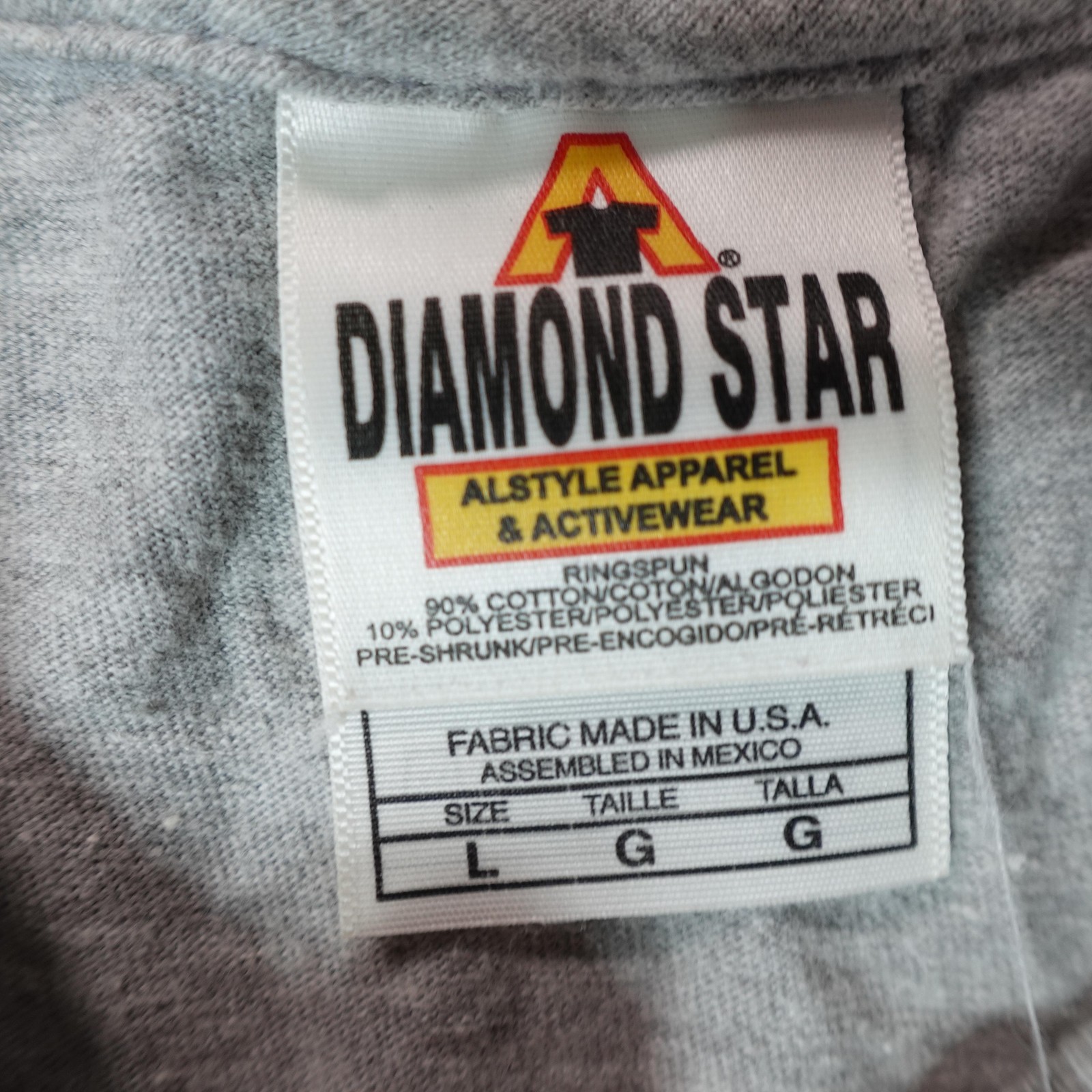 Vintage P-38 Lightning Shirt Mens Large Gray WWII Airplane Tee Diamond Star T gallery