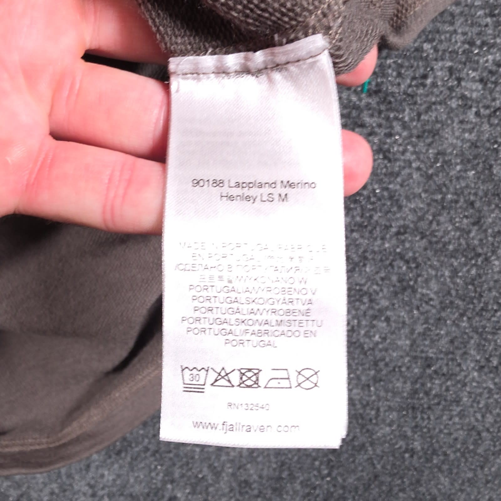 Fjallraven Lappland Merino Henley Mens Medium Brown Long Sleeve Wool Base Layer gallery