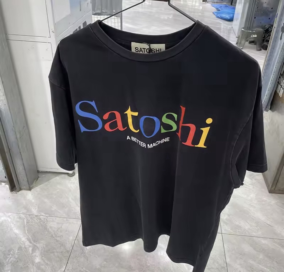 Satoshi Nakamoto Search Engine Tee 'Black' Round Neck Short Sleeve Men's Cotton gallery