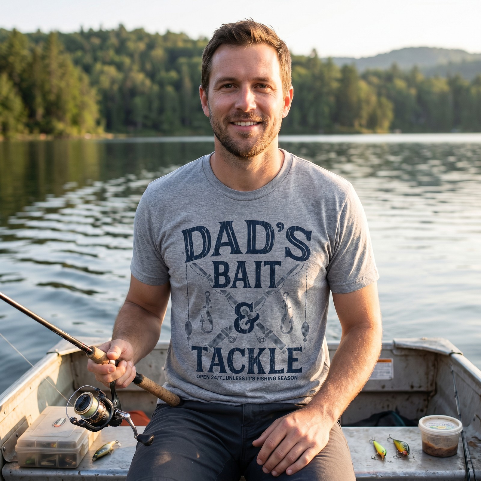 Mens Funny T Shirts Dads Bait and Tackle Sarcastic Fathers Day Graphic Novelty gallery