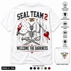 Trend Navy SEAL Team 2 Morale Command Repro Tee, Gift for Military Veterans