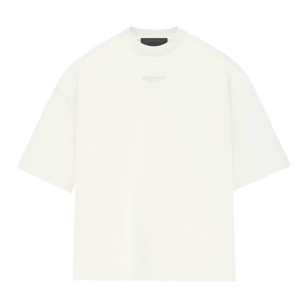 Fear of God Essentials Tee Cloud Dancer (FW23) Size Medium Brand New gallery