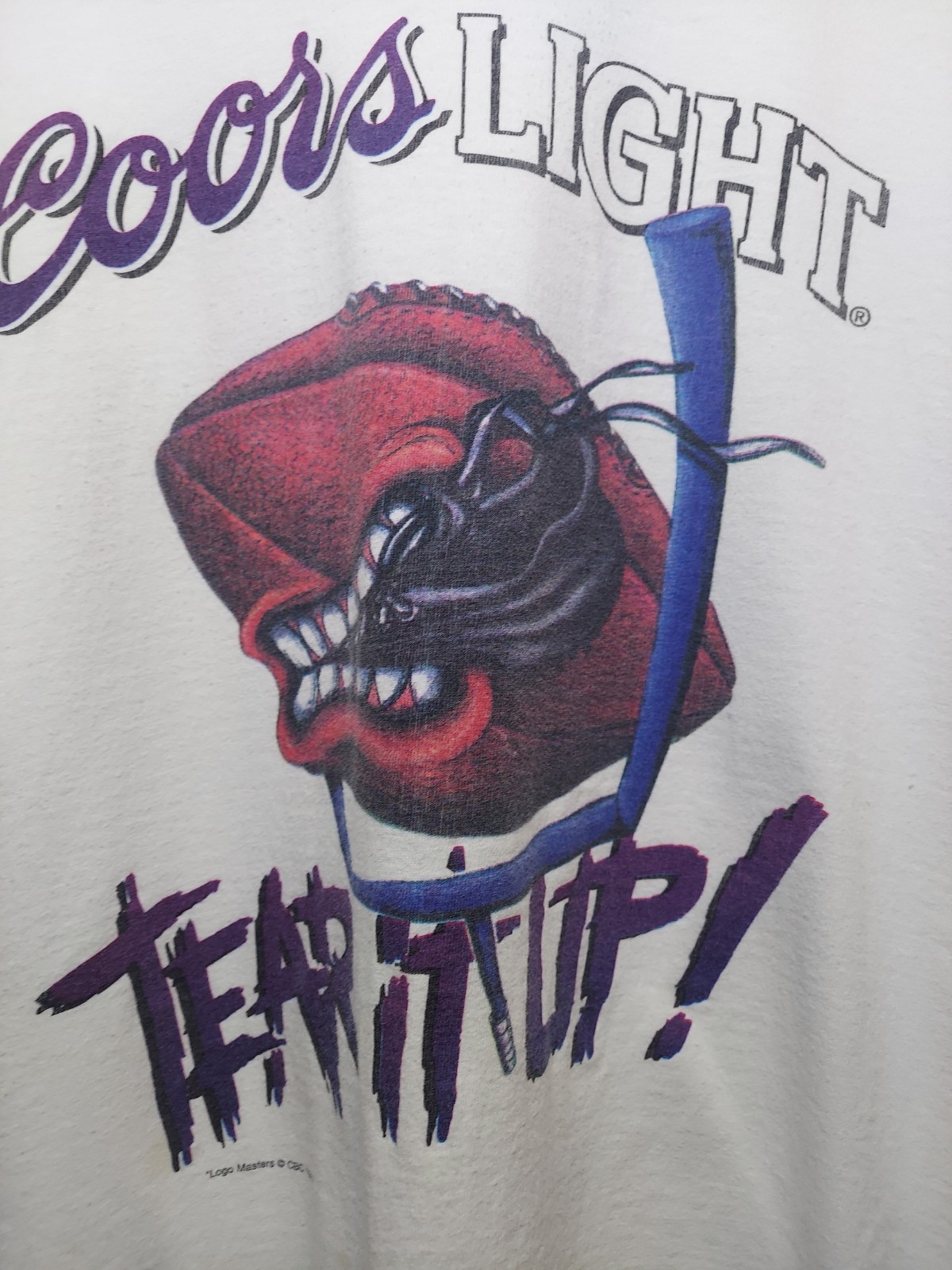 Vintage Coors Light T-Shirt XL Delta Tag TEAR IT UP! 1997 GUC SEE DESCRIPTION gallery