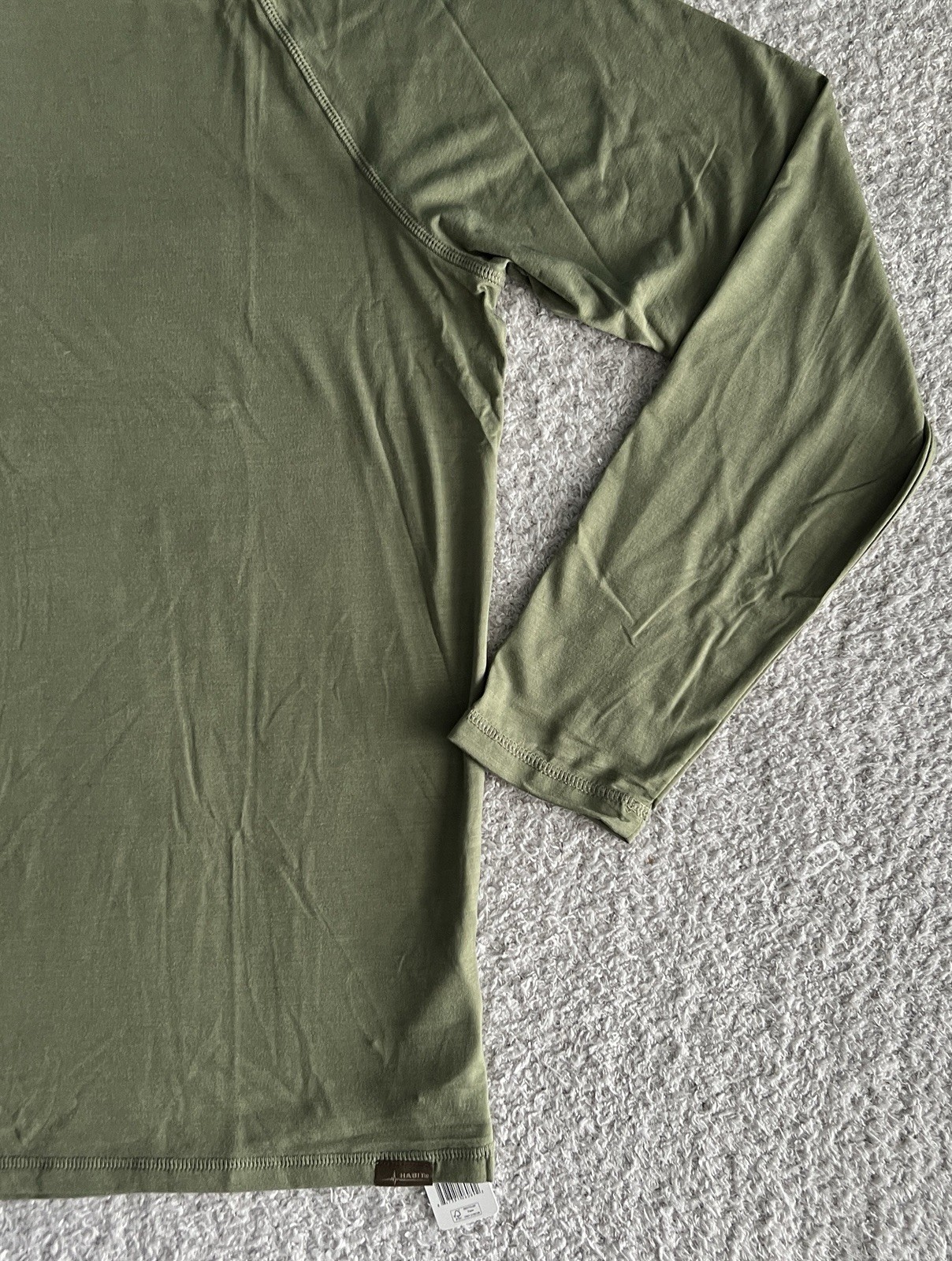 Habit Hooded Shirt Men’s Medium Green Hooded Performance Wicking Stretch Bamboo gallery