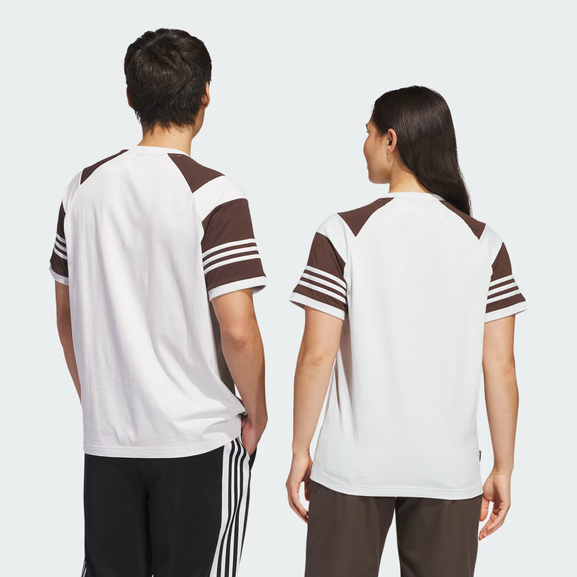 Adidas men Tyshawn Tee (Gender Neutral); Crystal White / Dark Brown; M gallery