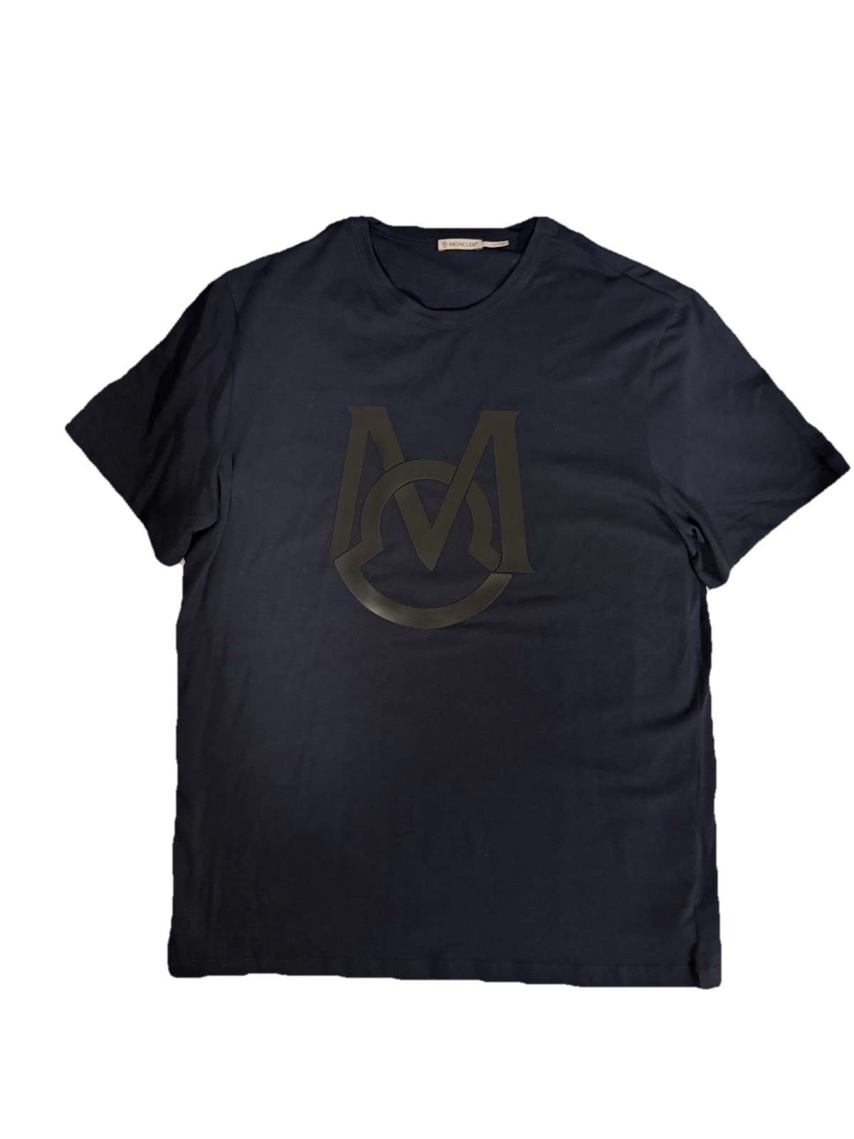 Men’s Moncler Navy Logo T-Shirt – Size L
