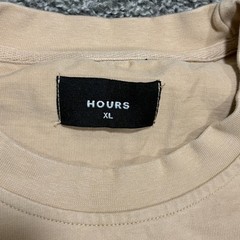 HOURS Collection Drop Shoulder T-Shirt Sand, Size XL