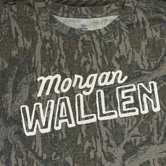 Morgan Wallen Official Merch Large Still The Problem Tour Camo Mossy Oak shirt