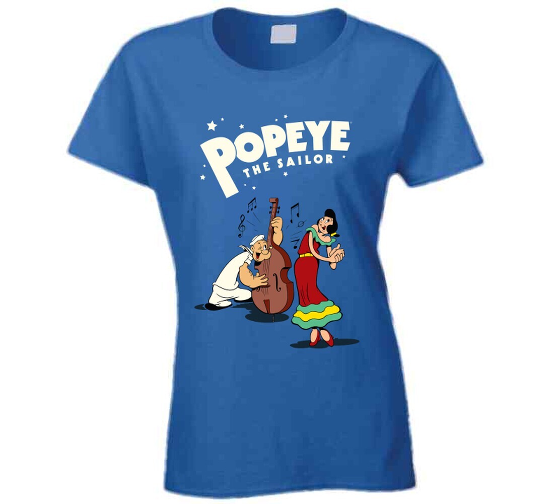 Popeye The Sailor And Olive Oyl Cartoon Characters T Shirt gallery