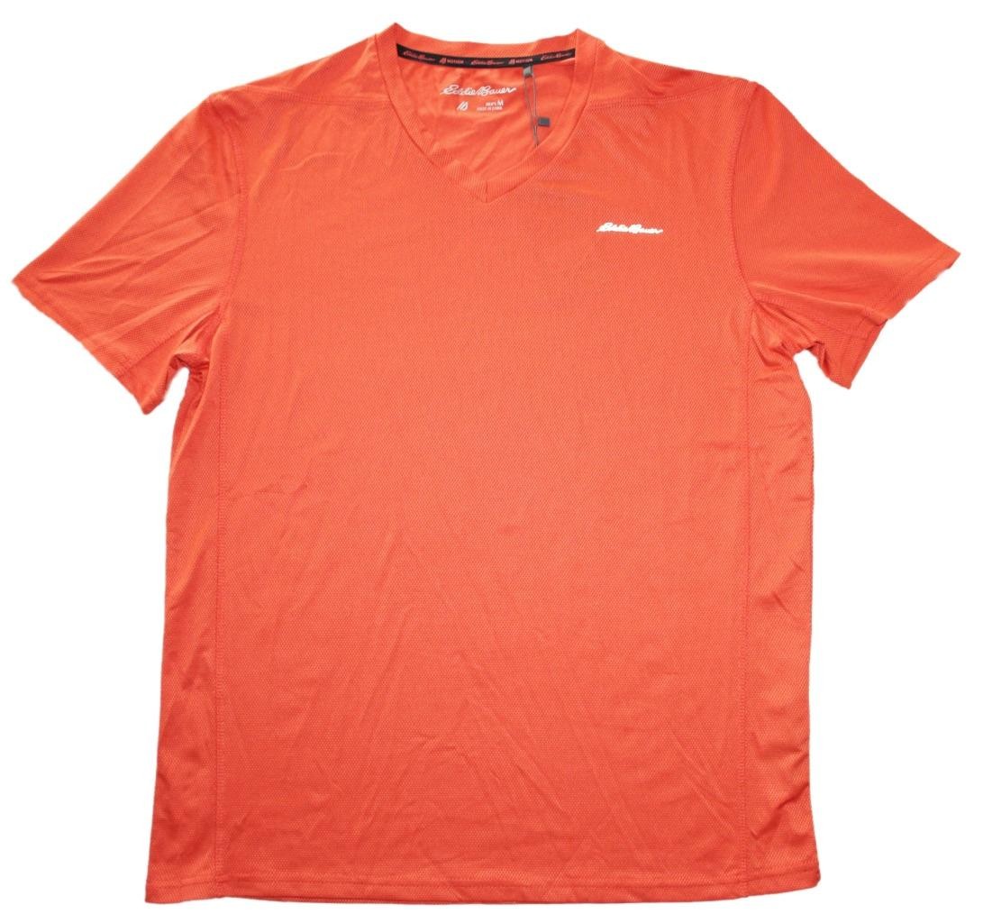 Eddie Bauer Mens M Motion Performance Tee T-Shirt Short Sleeve Stretch Orange$68 gallery