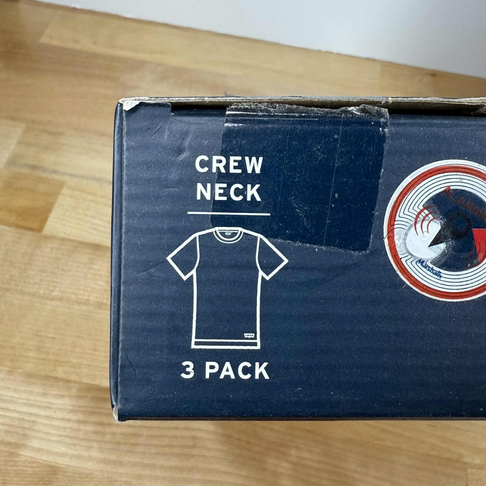 Levis Shirts Mens Small 6-Pack Crew Neck Premium Cotton T-Shirts White Levis NEW gallery