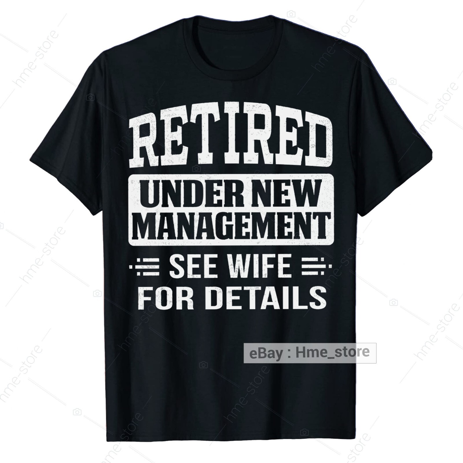 Funny Retired 2025 T-Shirt Retirement Tee Gifts For Husband My Wife Management