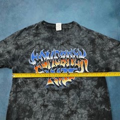 Men’s Black and grey tie dye Comeback kid t-shirt Y2K