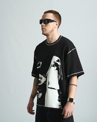 Oversized T-shirt OGONPUSHKA Chix black