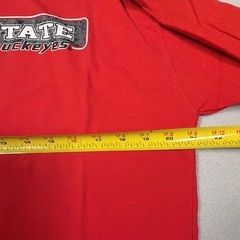 P2 Pro Player Mens Ohio State Buckeyes Ringer NCAA Red T Shirt Size Large