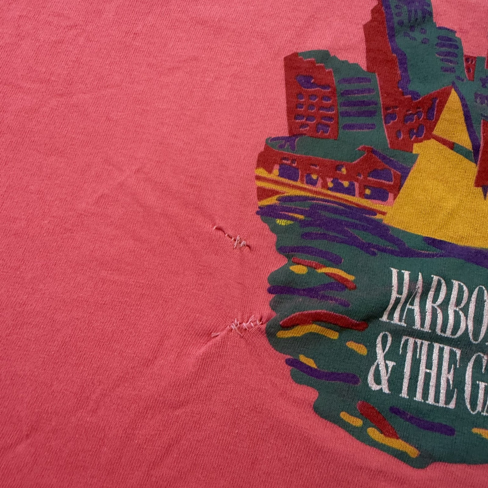 VINTAGE Baltimore Shirt Mens XL Pink Single Stitch USA Harborplace & The Gallery gallery
