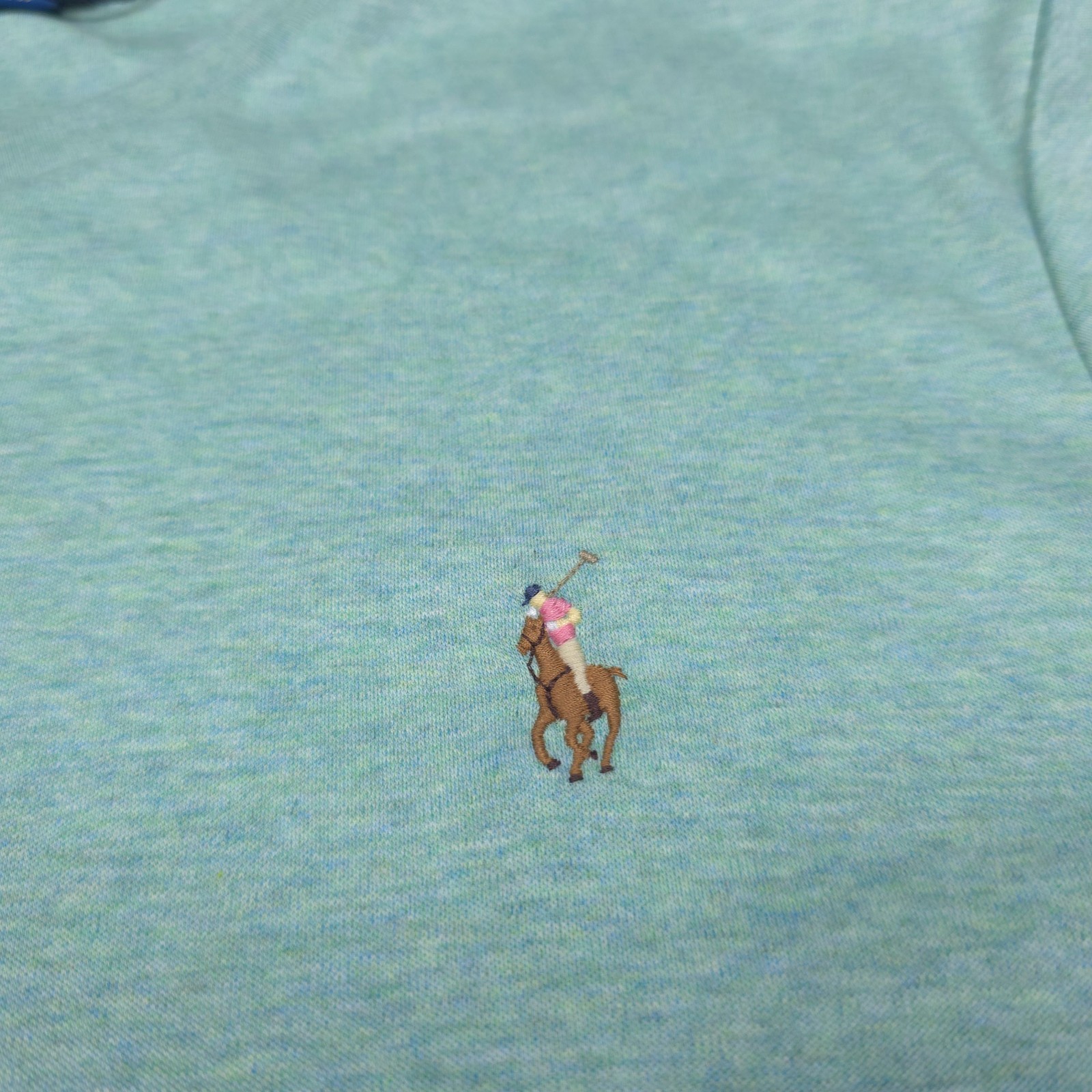 Polo Ralph Lauren Soft Cotton T-Shirt Mens 2XL XXL Custom Slim Celadon Heather gallery