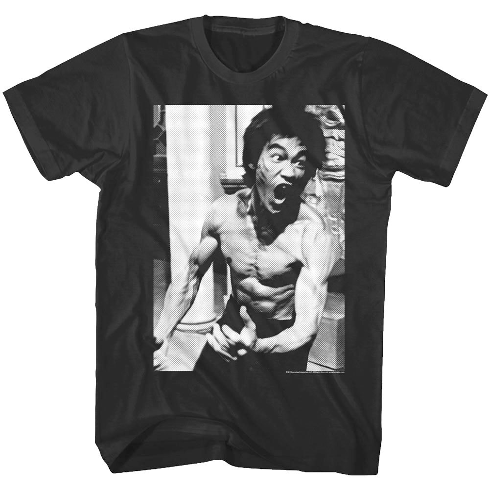 Bruce Lee Kung Fu in Action Photo Men's T Shirt Angry Ninja Legend Martial Arts gallery
