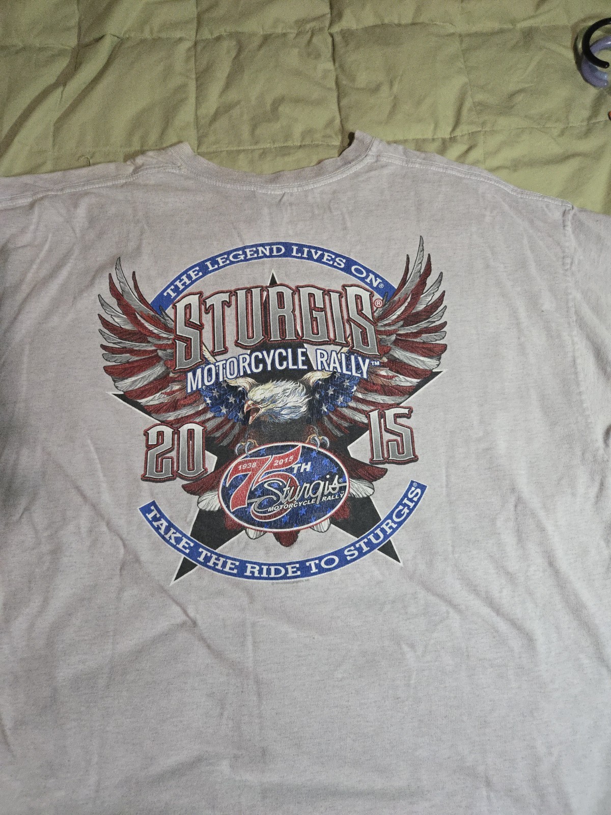 Sturgis 75th Anniversary 2015 Black Hills Rally T-Shirt 2XL gallery