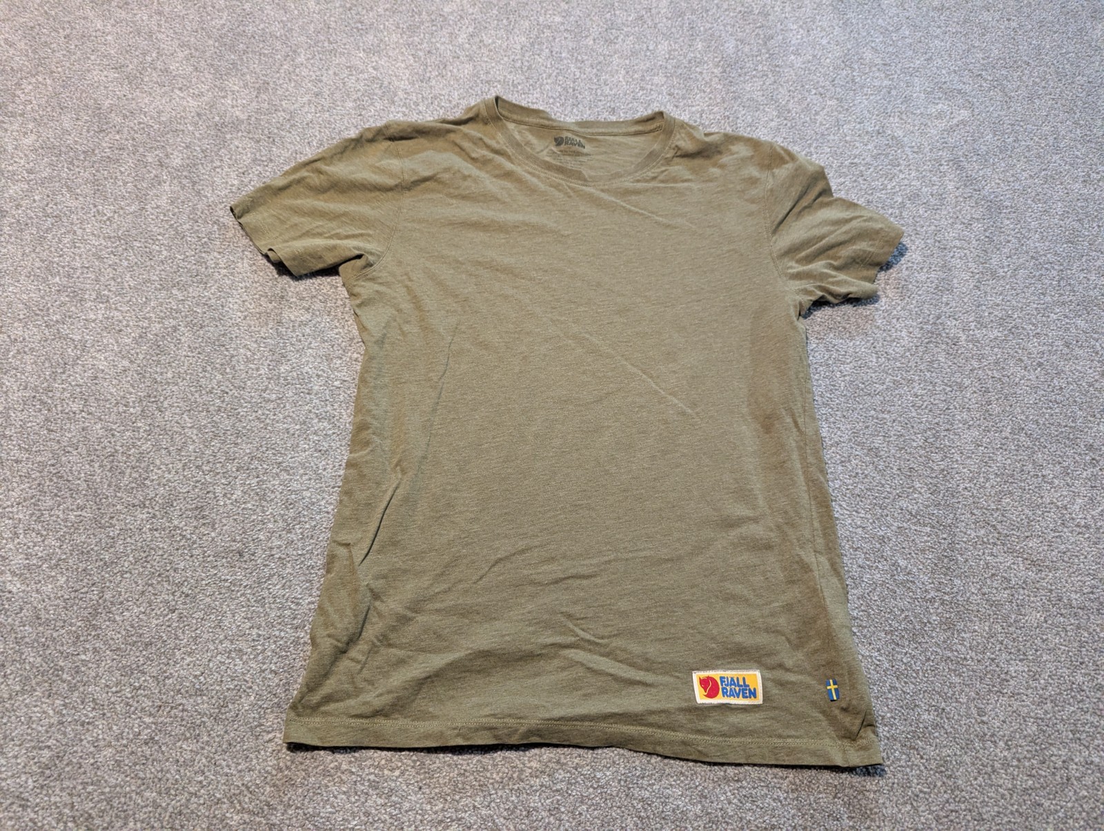 Fjall Raven Shirt Mens Small Green Vardag Crewneck T-shirt Fjallraven