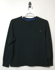 Chubbies T-Shirt Size Large Long Sleeve The Weekend has Arrived Pocket Black