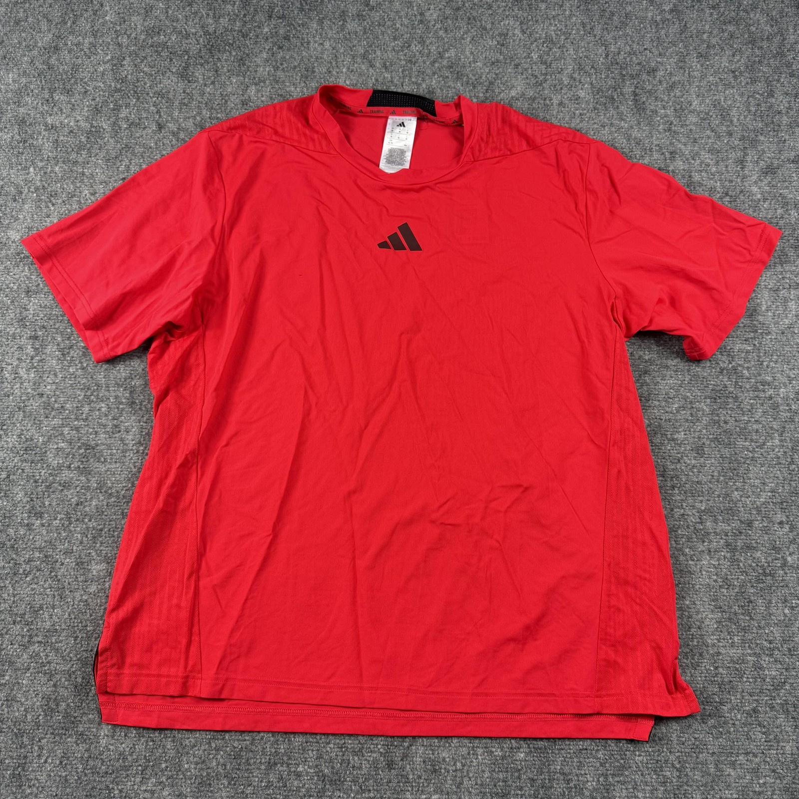 Adidas D4T INT Tee Shirt Mens XL Pure Ruby Red Climacool Athletic Training Top