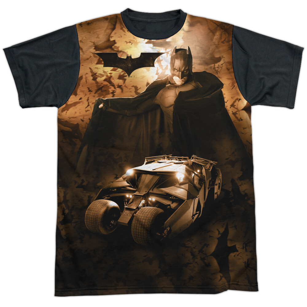 Batman Begins Batsmobile Adult Halloween Costume T Shirt (Black Back), S-3XL gallery