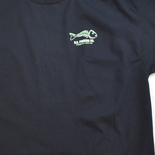 U.S. Fishing Co. Mens Big Bites Fishing Club Funny Black Shirt New S-3XL gallery