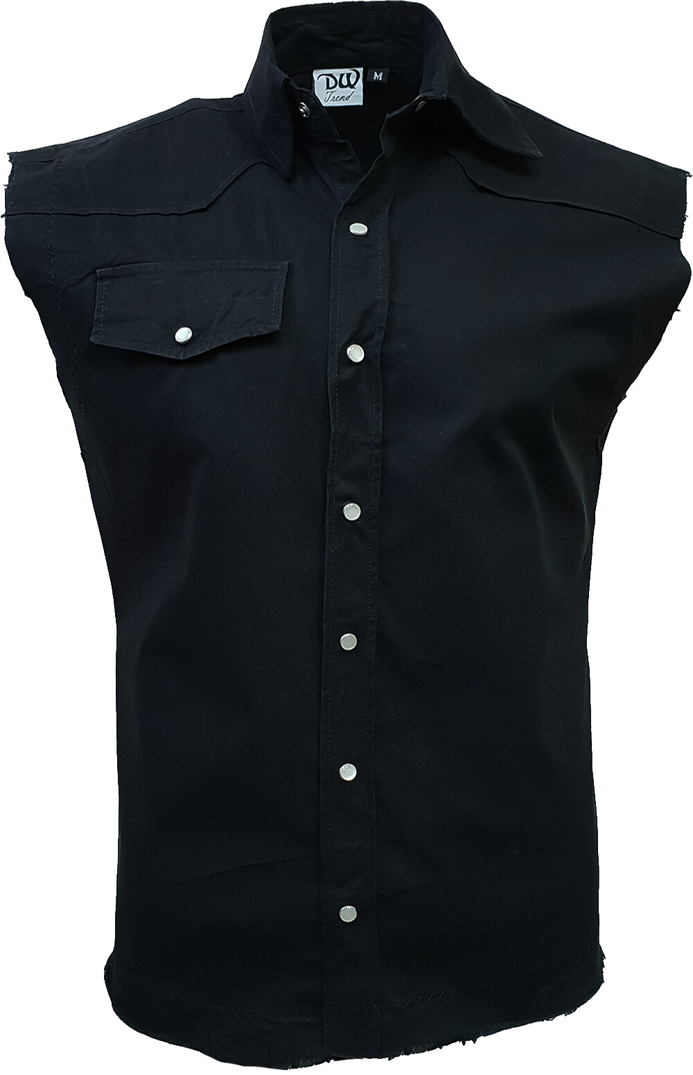 Mens Plain Sleeveless Work Shirt/Biker/Tattoo/Skull/Rock/Metal/Casual/Tang/Top/
