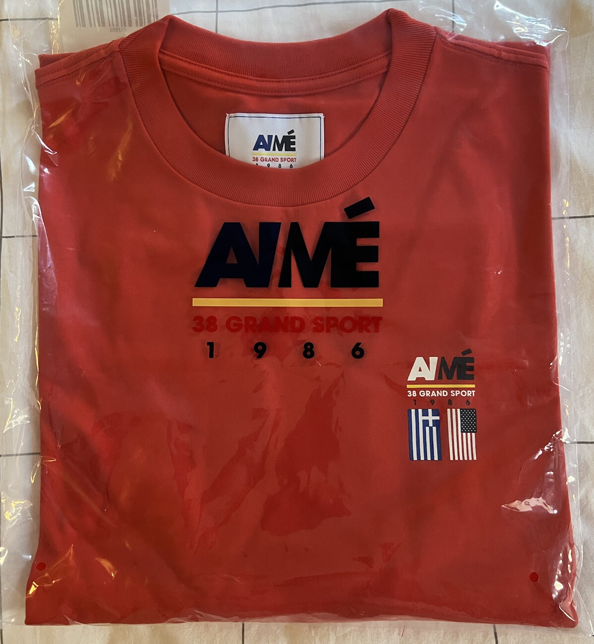 Aime Leon Dore ALD 38-GS Offshore Long-Sleeve Tee 1986 Technohull Red Size XL gallery