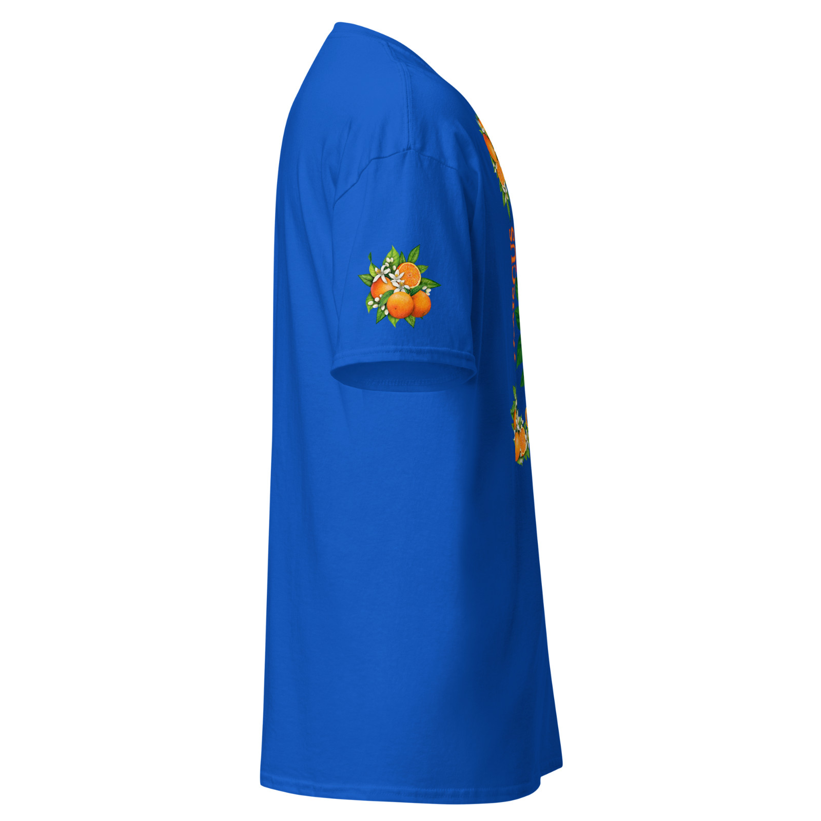 Unisex S-5XL Sweet Oranges and Hibiscus Flowers Summer Tee with Sleeves Graphic gallery