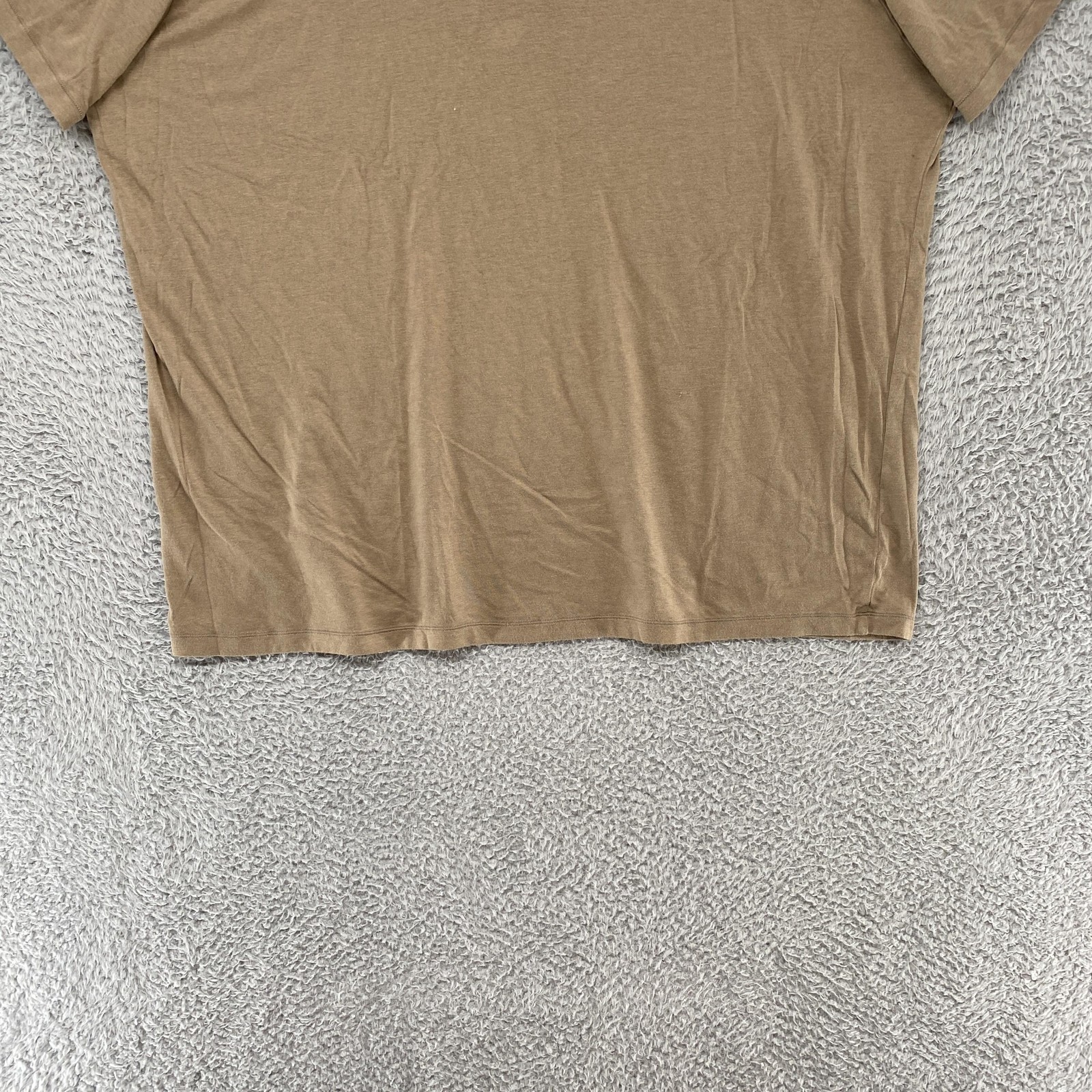 Skims Shirt Mens 2XL Beige Modal Cotton Stretch Crewneck Lightweight Tee Top gallery
