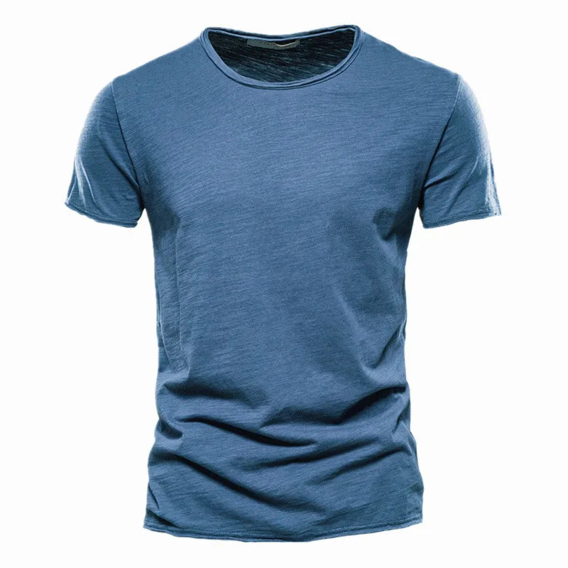 Men Cotton V-Neck Slim Fit T-Shirt Beach Casual Summer Gym Fitness Tee Fun Gift gallery