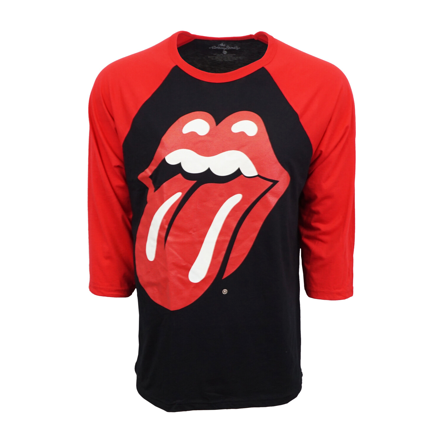 THE ROLLING STONES MENS BLACK RAGLAN T SHIRT gallery
