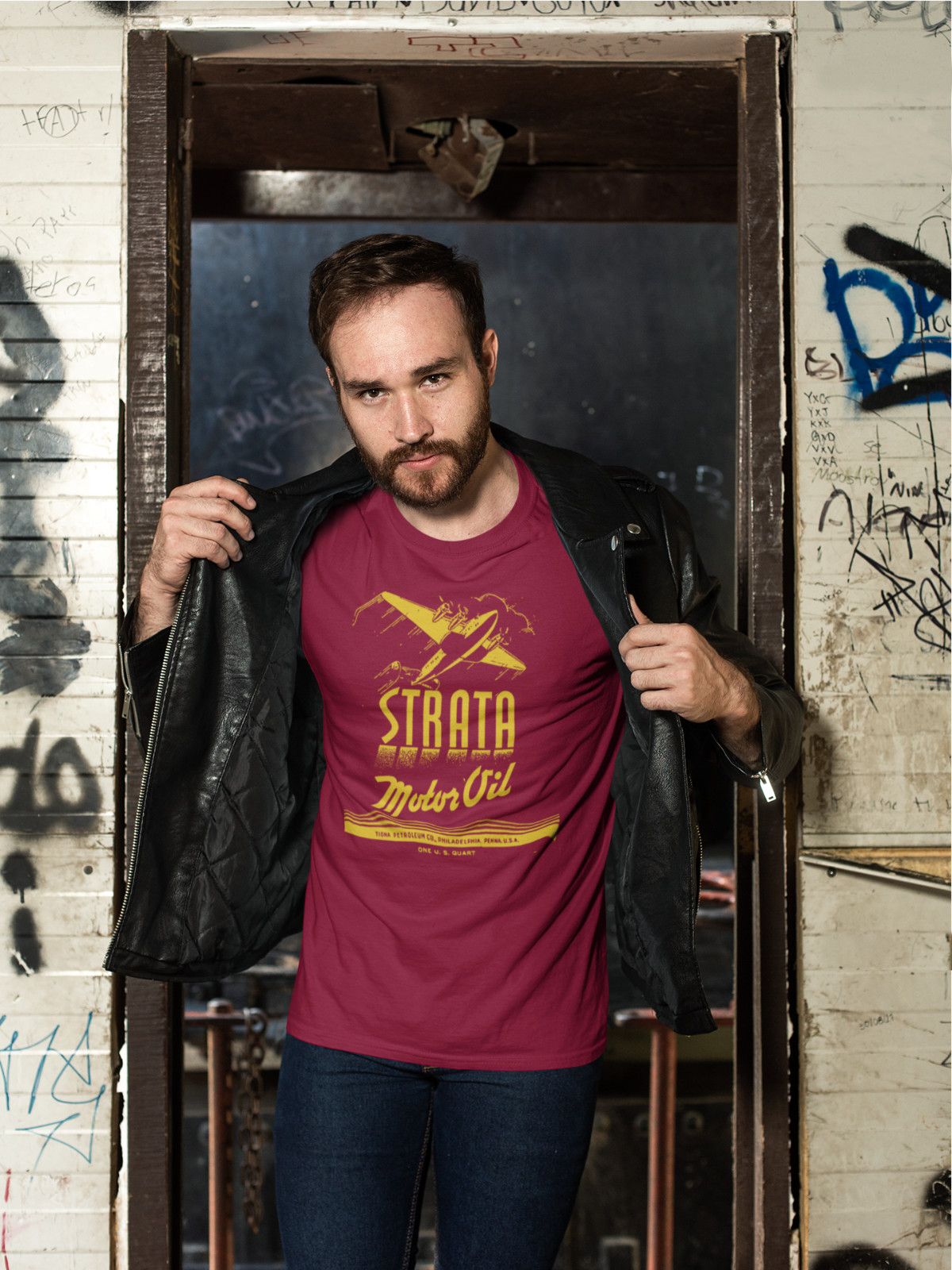 ON SALE: Cool Vintage STRATA Oil Can Silk Screened Graphic T-Shirt gallery