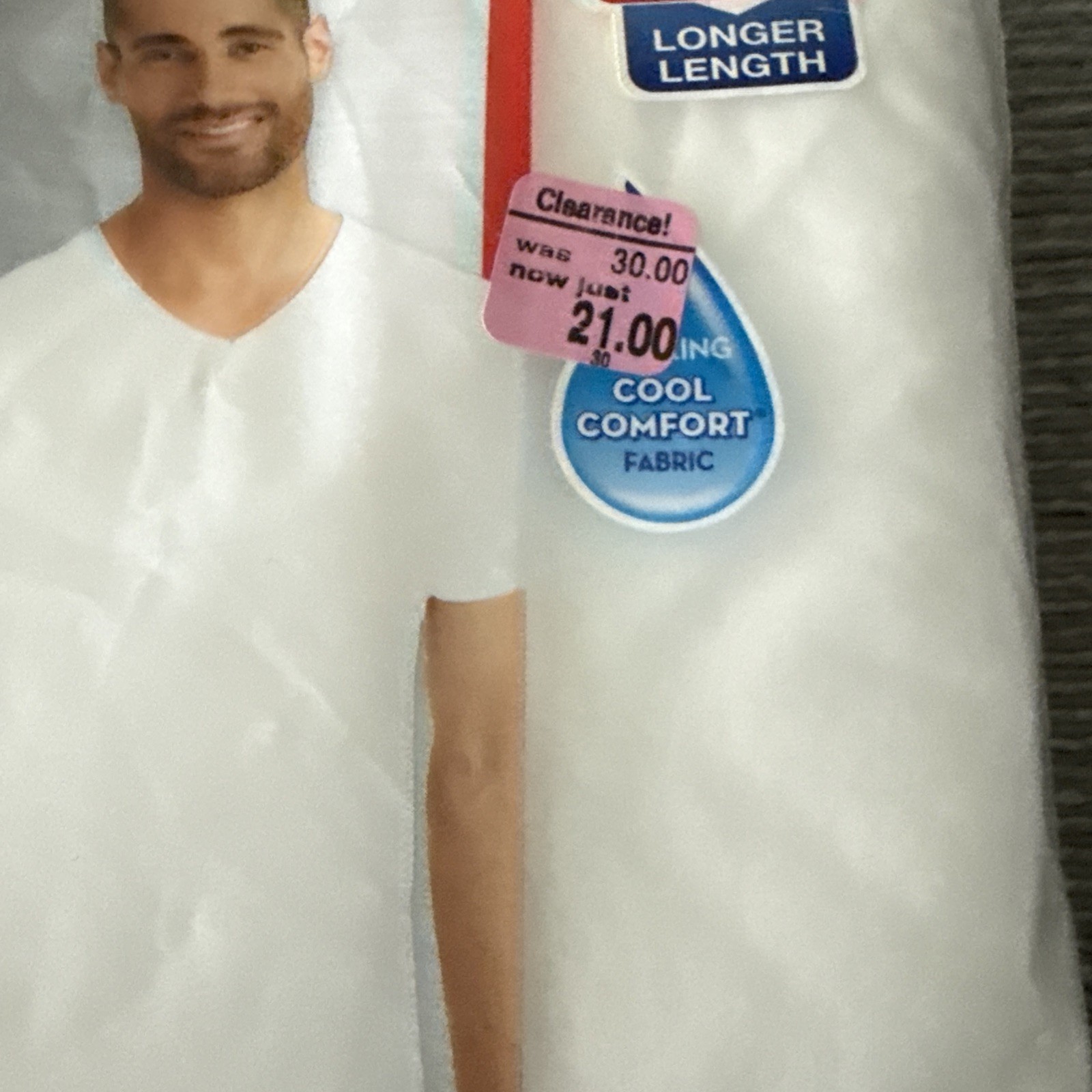 Vtg Hanes Men's tagless V-Necks T-Shirts White 6 Pack Size S (34-36") New In Pkg gallery