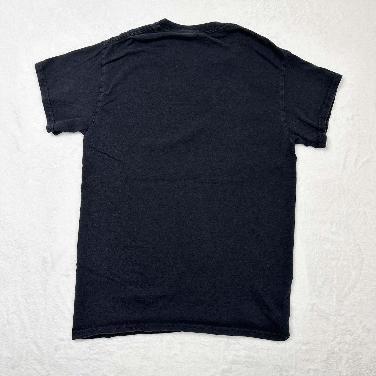 Black Embroidered Shirt Mens Small Artisanal Fiesta Black Blue Woven Stripe gallery