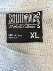 Southpole Authentic Collection Gray Waffle Knit Long Sleeve Shirt XL item 306