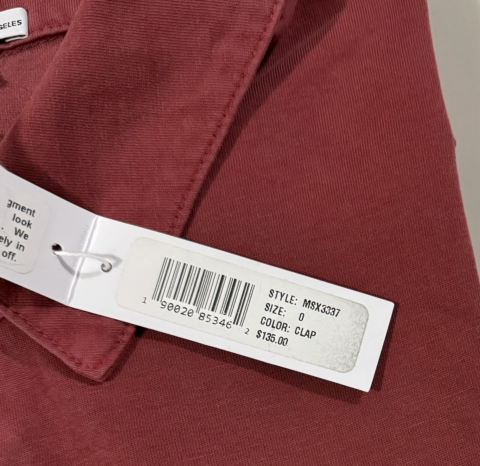 JAMES PERSE Men's Suede Jersey S/S Polo Retail: $135 (NWT) gallery