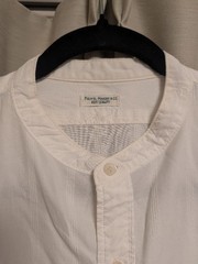 PHIGVEL MAKERS & Co. Band Collar Long Tail Shirt White Size L