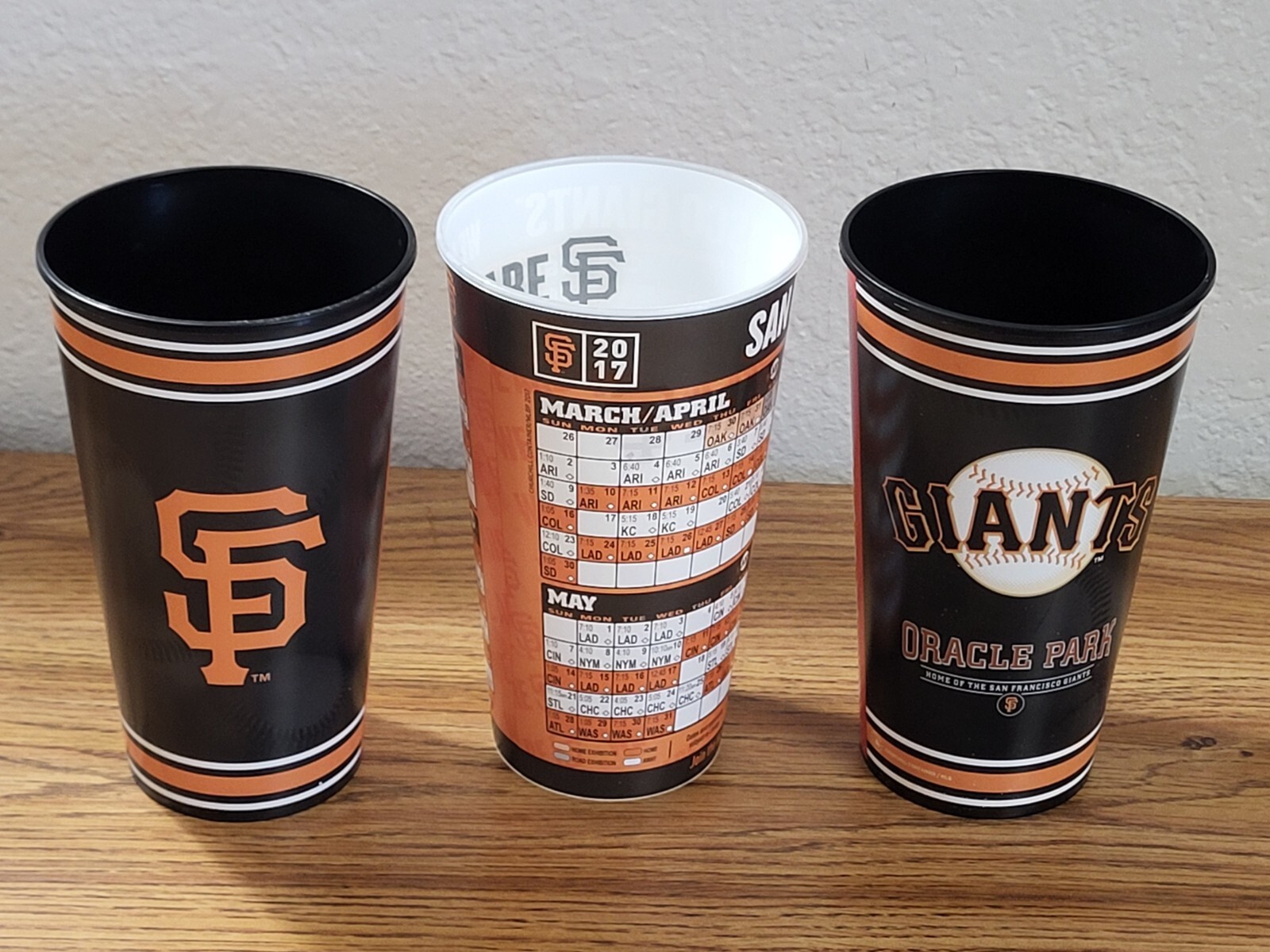 Lot of 18 San Francisco Giants Items 3 Hat, 13 Cups 2 Signs 2010 2017 2019 AT&T gallery